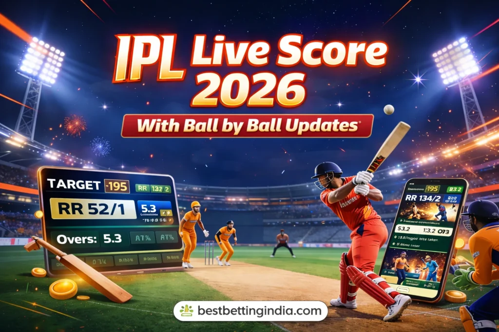 IPL Live Score 2026 With Ball by Ball Updates